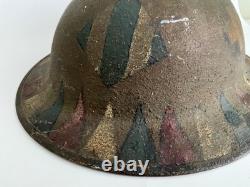 WWI Doughboy Helmet 1st Infantry Division & Big Red One & I Corps Markings