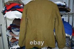 WWI Doughboy Wool Jacket Coat with Patches DAMAGE Horstmann Philadelphia Buttons