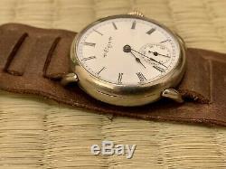 WWI Elgin Trench Watch With Vintage Strap With Stevo Strap Fury Strap