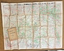 WWI Era Cartes Taride Maps Lot with Covers Nos. 3, 6, 6bis, 27 Vintage