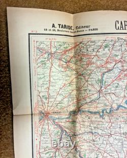 WWI Era Cartes Taride Maps Lot with Covers Nos. 3, 6, 6bis, 27 Vintage