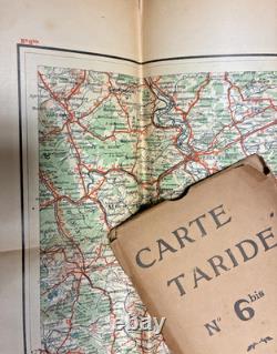 WWI Era Cartes Taride Maps Lot with Covers Nos. 3, 6, 6bis, 27 Vintage