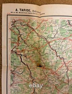 WWI Era Cartes Taride Maps Lot with Covers Nos. 3, 6, 6bis, 27 Vintage