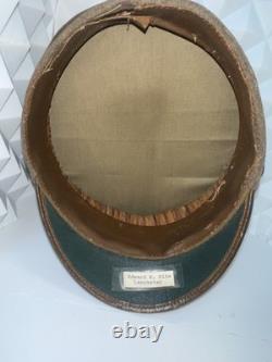 WWI Era USMC Marine Corps EM Bell Cap withEGA Original Named