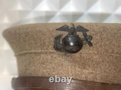 WWI Era USMC Marine Corps EM Bell Cap withEGA Original Named