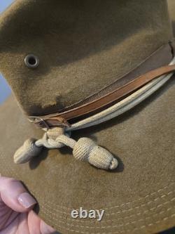 WWI Era US Army Hat withinfantry Cords & 5 Stitch Brim