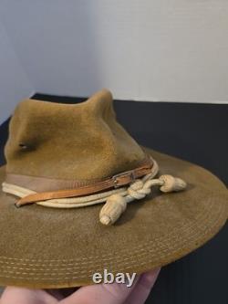 WWI Era US Army Hat withinfantry Cords & 5 Stitch Brim