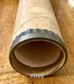 WWI Era United States Marine Corps War Service Certificate With Mailing Tube