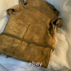 WWI Era Vintage Gas Mask & Canvas Carry Bag & Anti Dimming Stick, Not For Use