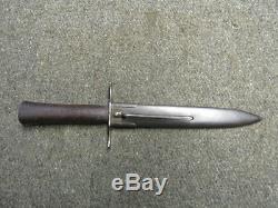 WWI FRENCH ARMY MODEL 1916 FIGHTING KNIFE With MATCHING NUMBERED SCABBARD