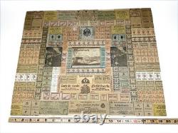 WWI Framed Ration Coupon Collage Folk Art Strasbourg Alsace Germany Trench 1917