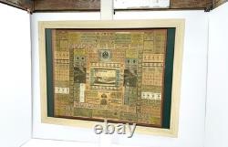 WWI Framed Ration Coupon Collage Folk Art Strasbourg Alsace Germany Trench 1917