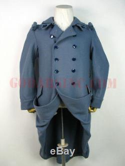 WWI French Army M1916 Horizon Blue Wool Great Coat Size XXL