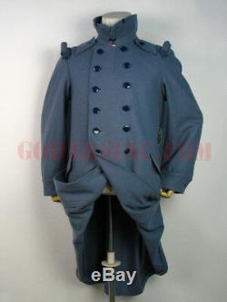 WWI French Army M1916 Horizon Blue Wool Great Coat Size XXL