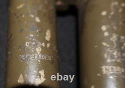 WWI French Army Trench Binoculars 8X24 Decigrads S. R. P. I. Rabbit Ears, Working