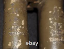 WWI French Army Trench Binoculars 8X24 Decigrads S. R. P. I. Rabbit Ears, Working