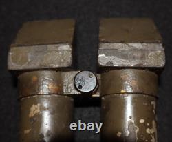 WWI French Army Trench Binoculars 8X24 Decigrads S. R. P. I. Rabbit Ears, Working