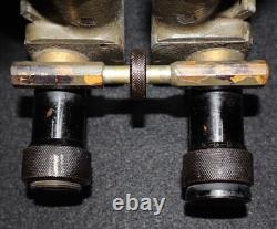 WWI French Army Trench Binoculars 8X24 Decigrads S. R. P. I. Rabbit Ears, Working