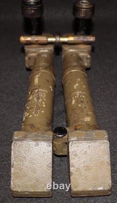 WWI French Army Trench Binoculars 8X24 Decigrads S. R. P. I. Rabbit Ears, Working