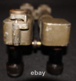 WWI French Army Trench Binoculars 8X24 Decigrads S. R. P. I. Rabbit Ears, Working