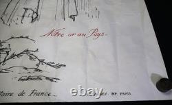 WWI French Poster Emprunt de la Défense Nationale Defense Loan 1915 Naudin Paris WWI French Poster Emprunt de la Défense Nationale Defense Loan 1915 Naudin Paris