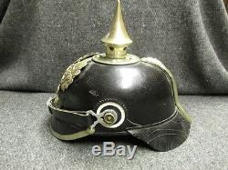 Wwi German M. 15 Pickelhaube Helmet-original-dated 1916