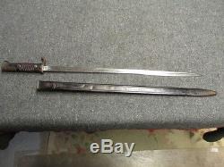 WWI GERMAN S98 MAUSER QUILLBACK BAYO-HORSTER 1905-SCARCE FLUTED STEEL SCABBARD