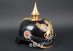 Wwi German Spike Helmet -baden M1895 Em Pickelhaube