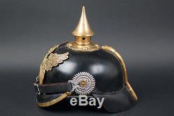Wwi German Spike Helmet -baden M1895 Em Pickelhaube