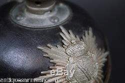 WWI GERMAN SPIKE HELMET M1915 PICKELHAUBE SAXON ORIGINAL