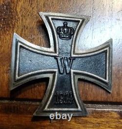 WWI German 1914 Iron Cross 1st Class, Pinback, S-W, Sy & Wagner