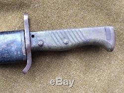 WWI German Ersatz Sawback Bayonet for Gew98 Rifle Rare Variation