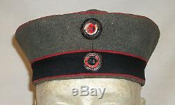WWI German Feldmutze Fatigue Hat-Original & Complete A TEXT BOOK Example