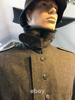 WWI German Imperial Army M1915 Wool Greatcoat MEDIUM (size 40 chest) NEW REPRO