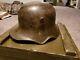 WWI German M18 cutout Helmet with liner and chinstrap