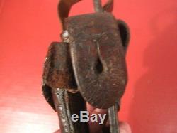 WWI German Mauser 1896 C96 Broomhandle Pistol Leather Stock Holster Dated 1916