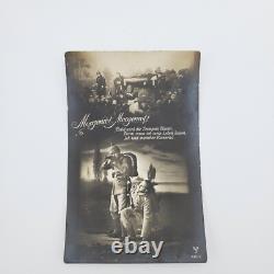 WWI German Original Military Patriotic Postcard Morgenrot Soldier Scene Unposted