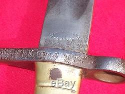 WWI German Sawback Bayonet Butcher Bayonet Sword Unit Marked