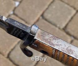 WWI German Sawback Butcher Bayonet & Scabbard Mauser NICE