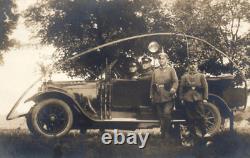 WWI German Wire Cutter Assault Car Real Photo Postcard Army