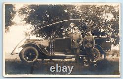 WWI German Wire Cutter Assault Car Real Photo Postcard Army