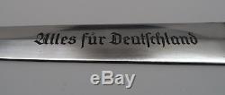 WWI German dagger bayonet knife political dress WWII blade sword scabbard early