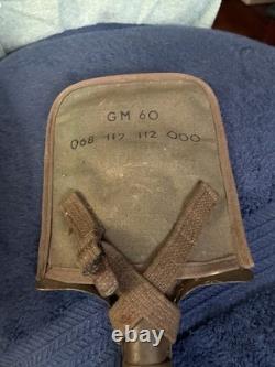 WWI Gouvy 1906 marked Entrenching Tool Withcanvas Sleeve. Possibly French