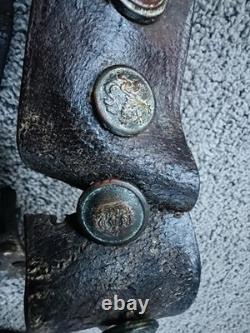 WWI HATE BELT battlefield Relic 25+ Pieces Buttons Silver Coins With Holster