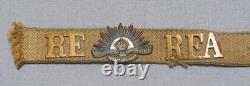 WWI Hate Belt, 15 Insignia and Buttons, Australian, British, German and US
