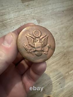 WWI Horse Rosette Copper Eagle Coat Arms Calvary Scout Army Collector GIFT