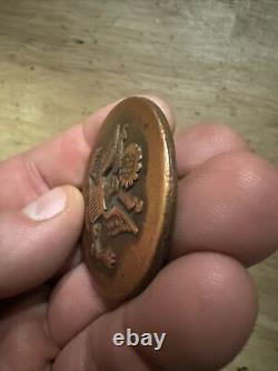 WWI Horse Rosette Copper Eagle Coat Arms Calvary Scout Army Collector GIFT