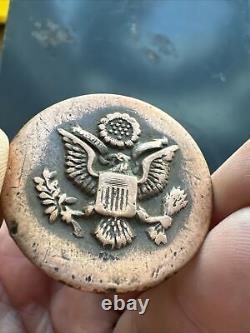 WWI Horse Rosette Copper Eagle Coat of Arms Calvary Scout Army Collector GIFT