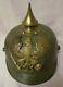WWI IMPERIAL Era German Military SPIKED HELMET PICKELHAUBE With / Original Cover