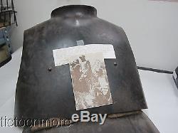 WWI IMPERIAL GERMAN ARMY STEEL COMBAT BODY ARMOR BREAST PLATE